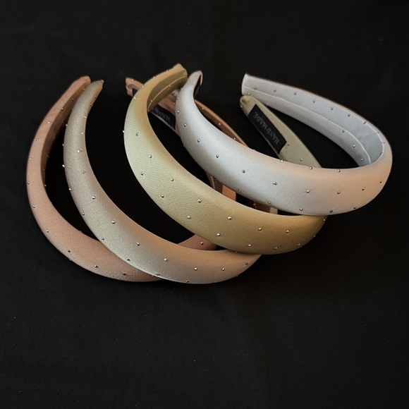 Accessories - Crystal Rhinestone Headbands Bundle and Save |  Cream Nude Peach Tan